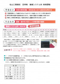 Ｒ８松山工業機械システム科教育課程