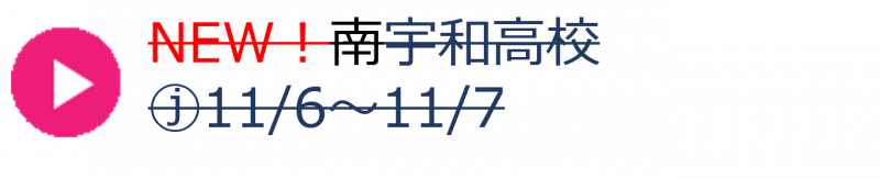 30_南宇和高校秋（申込終了）